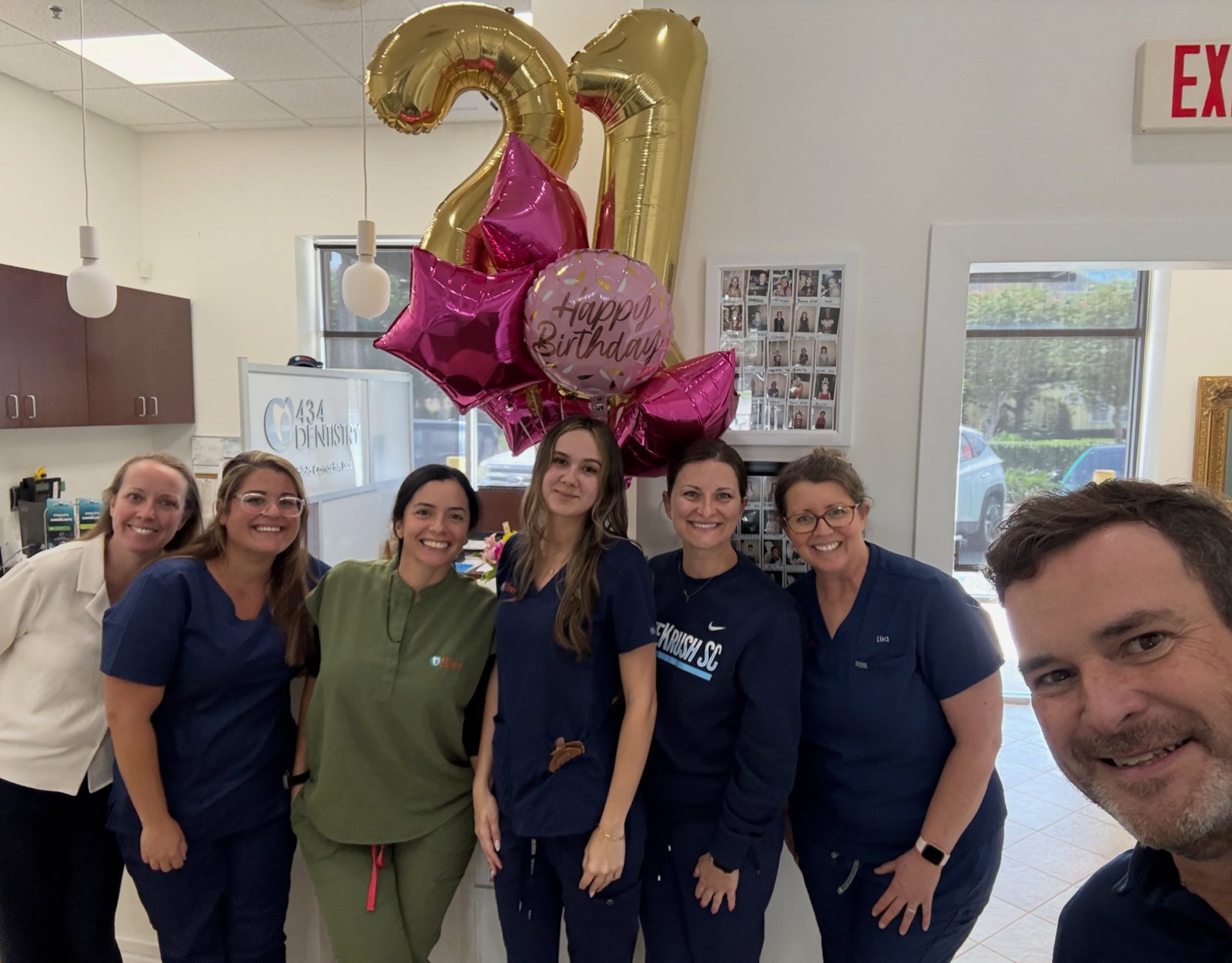 The 434 Dentistry team celebrating together